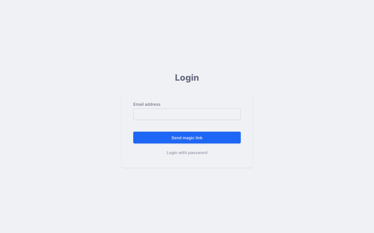 The Chapel Screen login page